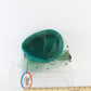 Mr John Classic Fascinator Green Excello Wool Ladies Hat 6 3/4 54cm