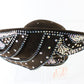 Goerge Zamaul Couture Ladies Brown Felt Hat W/ Rhinestones 7 56cm