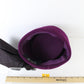 Sonni Of California Ladies Boutique Purple Felt Hat W/ Flower 7 1/8 57cm