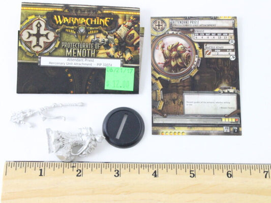 Warmachine Protectorate Of Menoth Attendant Priest Mercenary Unit PIP32074