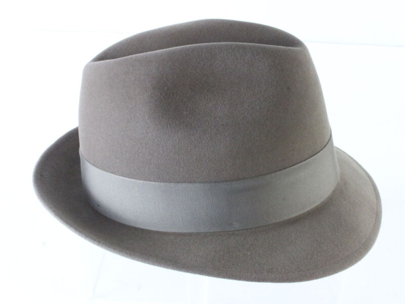 Royal Biltmore Mens Limestone Brown Felt Fedora W/ Feathers MULTIPLE SIZES