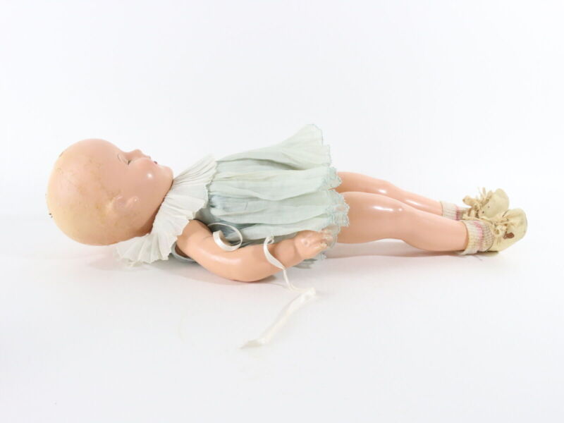 Vintage Ideal Shirley Temple 19" Composition Doll W/ Mohair Blond Hair