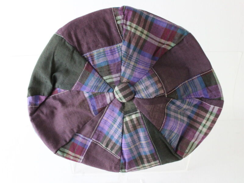 Artel Mens Purple Plaid Eight Panel Cap NEWSBOY IVY CAP STYLE MULTIPLE SIZES