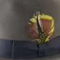 Biltmore Royal Mens Walnut Brown Felt Fedora W/ FEATHERS MULTIPLE SIZES