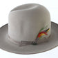 Biltmore Wilderness Mens Fawn Brown Felt WESTERN STYLE Hat W/ Pin 6 3/4 54cm