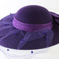 Sonni Of California Ladies Purple Wool Felt Hat W/ Purple Ribbon 6 3/4 54cm