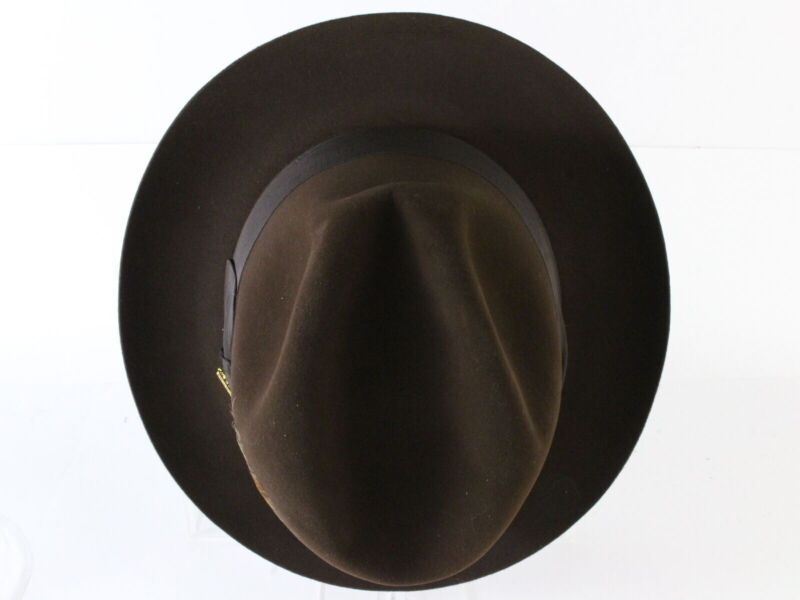 Stetson Mens Mink Brown Felt Fedora W/ Stetson Pin And Feathers MULTIPLE SIZES