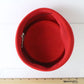 Sonni Of California Ladies Red Felt Pillbox Hat Church Hat Sunday 7 1/8 57cm