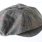 John Hanley And Co Ltd Mens Brown Mix Wool Tweed Ivy Cap 6 7/8 55cm MADE IRELAND
