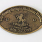 The County Garage of Maidstone Limited 3.25" Metal Medallion Vintage Car Garage