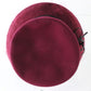 Marzi Of Italy Ladies Handmade Maroon Felt Hat W/ Black Ribbon 7 3/8 59cm
