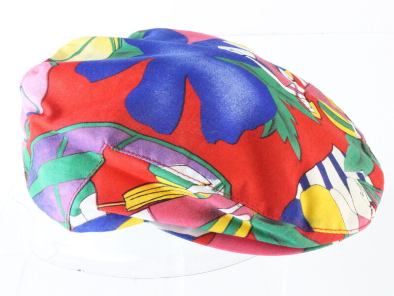 Stetson Mens Red Tropical Beach Print Sport Cap NEWSBOY IVE STYLE MULTIPLE SIZES