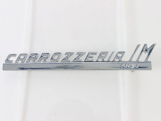 Carrozzeria Im Torino 4" Metal Emblem Badge Script Part for Auto