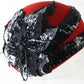 Joe Bill Miller Ladies Red Boutique Hat W/ Sequins And Beads 7 1/8 57cm