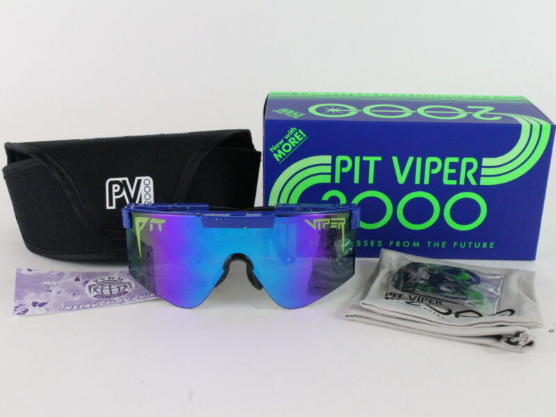 Pit Viper 2000 The Leonardo Sunglasses Ur4m4st3rp13c3 DARK LENS IN BOX