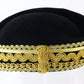 Sonni Of California Laides Boutique Black And Gold Felt Cap 6 7/8 55cm