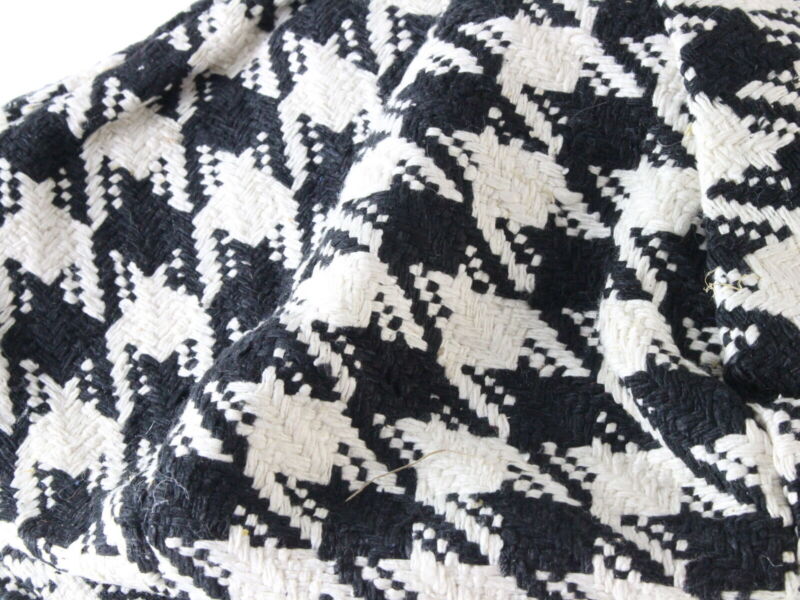 B Wear Cap Co Mens Black And White Houndstooth Eight Quarter Cap MULTIPLE SIZES