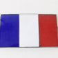 Enameled French Flag 2.25" For Car Emblem Badge
