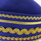 Sonni Of California Ladies Boutique Royal Blue And Gold Felt Cap 6 7/8 55cm
