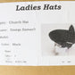 George Zamaul New York Ladies Black Boutique Hat W/ Rhinestones 7 56cm