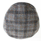 Borsalino Doria Mens Dark Gray Plaid Wool Ivy Cap MULTIPLE SIZES