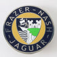 Frazer Nash Jaguar Navy And Yellow 2.5" Metal Emblem Badge