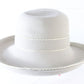 Frank Olive New York Ladies Boutique Off White Felt Hat W/ Band 7 56cm
