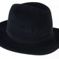 Selentino Mens Black Extra Fine Suede Fedora MULTIPLE SIZES