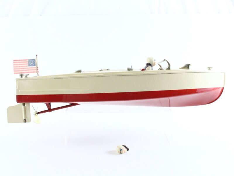 Windup Boat Lionel ? MTH? 43 Craft Speed Boat Nickel/Brass