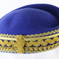 Sonni Of California Ladies Boutique Royal Blue And Gold Felt Cap 6 7/8 55cm