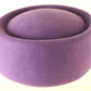 Sonni Of California Ladies Purple Felt Pillbox Hat 7 1/8 57cm
