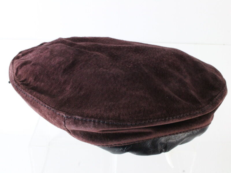 Vintage Winfield Cover Co Ladies Burgundy Swede Beret MULTIPLE SIZES