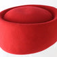 Sonni Of California Ladies Red Felt Pillbox Hat Church Hat Sunday 7 1/8 57cm