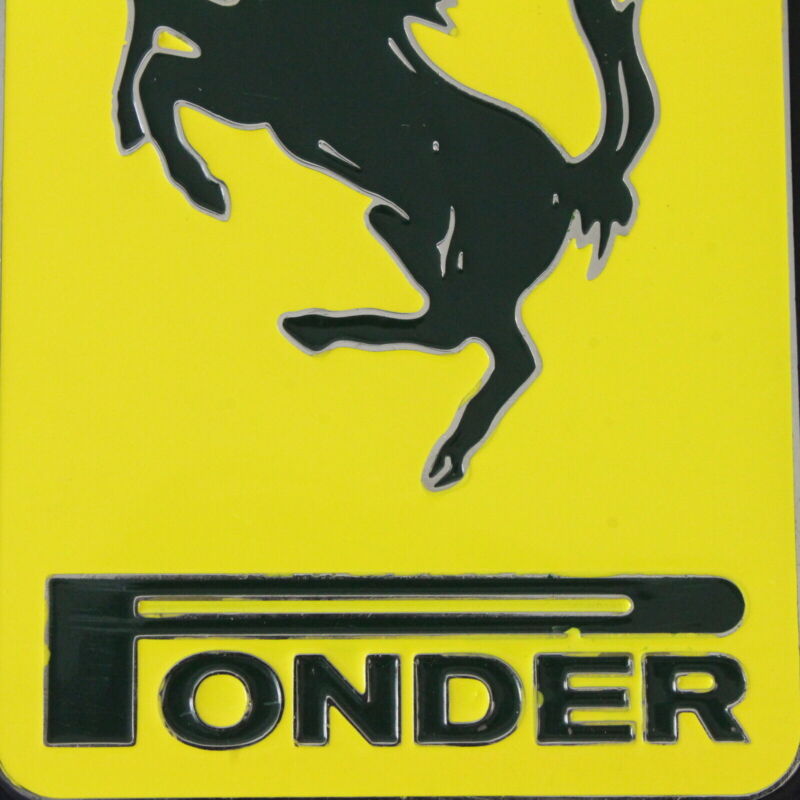 Ferrari Ponder Collection Custom Badge 3.25" Metal Emblem Badge