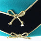 Jack Mcconnell Boutique Ladies Green And Black Wool Felt Hat W/ Gold Accent