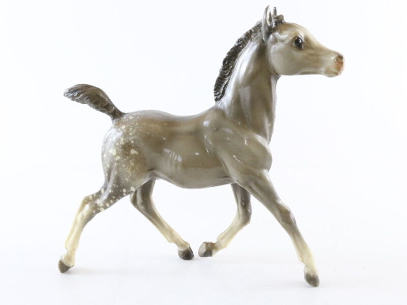 Traditional Running Foal Spice Glossy Dapple Gray Breyer Vintage Model