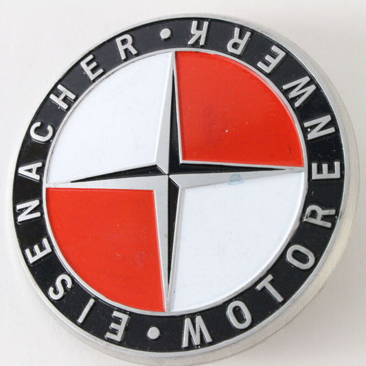 Eisenacher Motorenwerk Red And White 2.5" Metal Emblem Badge