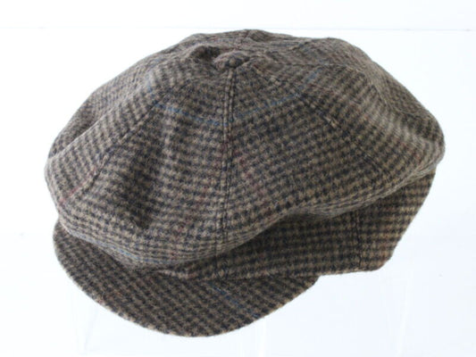 Borsalino Mens Brown Mix Felt Ivy Cap Newsboy Style 6 7/8 55cm