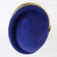 Sonni Of California Ladies Boutique Royal Blue And Gold Felt Cap 6 7/8 55cm