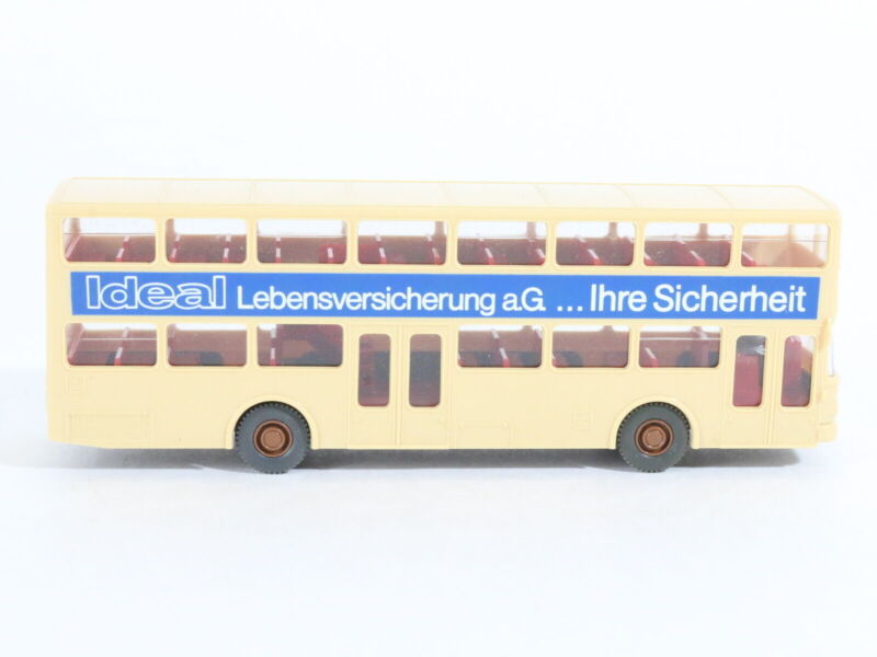 Wiking Germany HO 1:87 Bussing Double Decker Bus Ideal Blue Stripe