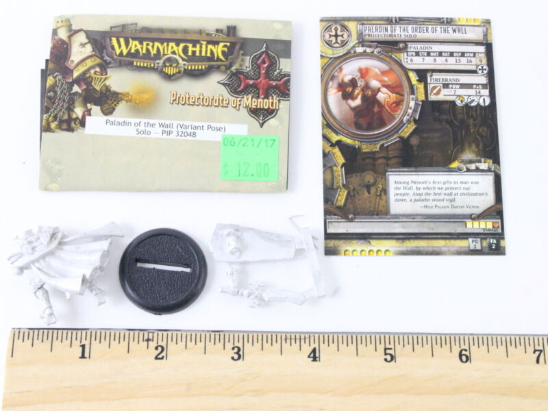 Warmachine Protectorate Of Menoth Paladin Of The Wall Variant Pose PIP32048