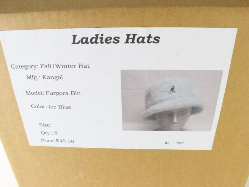 Kangol Ladies Ice Blue Furgora Winter Hat MULTIPLE SIZES