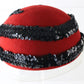 Joe Bill Miller Ladies Red Boutique Hat W/ Sequins And Beads 7 1/8 57cm