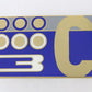 Lancia 3C Gold White Blue 2" Metal Emblem Badge