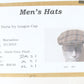 Borsalino Doria Mens Dark Gray Plaid Wool Ivy Cap MULTIPLE SIZES