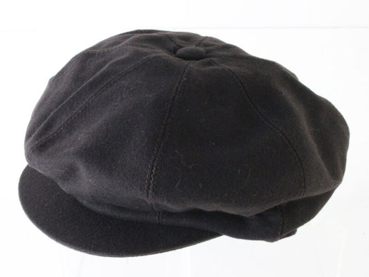 Borsalino Mens Brown Felt Ivy Cap SMALL Newsboy Style 8 Qtr Cap