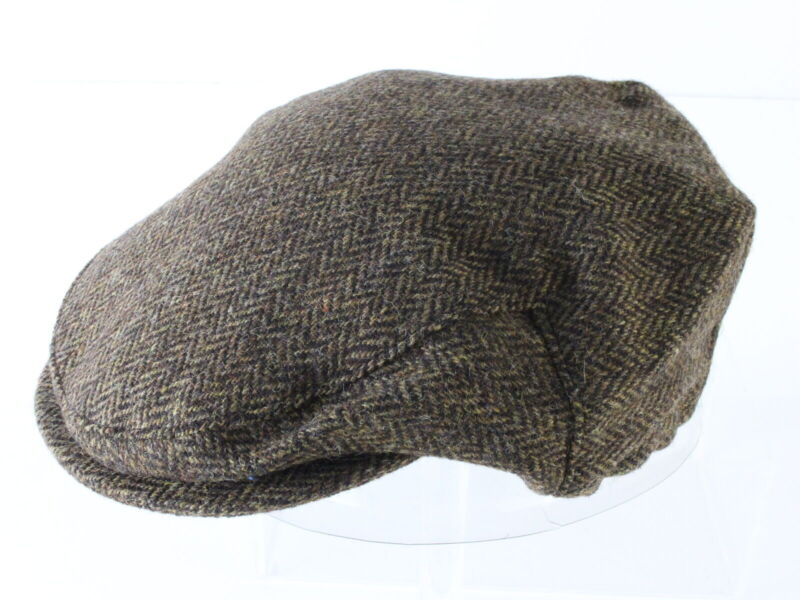 John Hanley & Co Ltd Mens Brown Wool Ivy Cap MULTIPLE SIZES