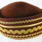 Sonni Of California Ladies Boutique Brandy Brown And Gold Felt Cap 6 7/8 55cm