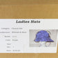 Whittall And Shon Ladies Purple Boutique Wool Felt Hat W/ Flower And Feathers