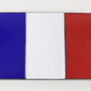 French Flag 2.25" Metal Emblem Badge Car Emblem Design